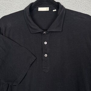 Tasc Polo Shirt Mens L Black Performance Golf Viscose Blend Outdoor Comfort Prep